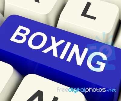 Boxing Key Show Fighting Or Punching
 Stock Image