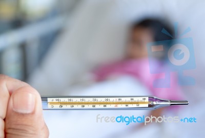 Boy In Hospital Stock Photo