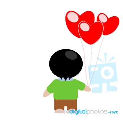 Boy In Love  Stock Image