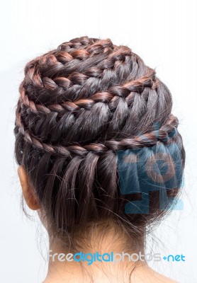 Braid Hair Stock Photo