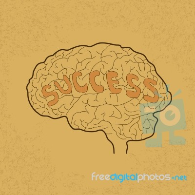 Brain Idea For Success Or Inspiration Stock Image