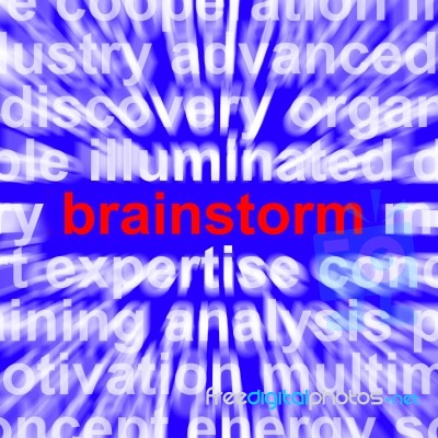 Brainstorming Word Stock Image