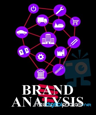 Brand Analysis Indicates Data Analytics And Analyse Stock Image