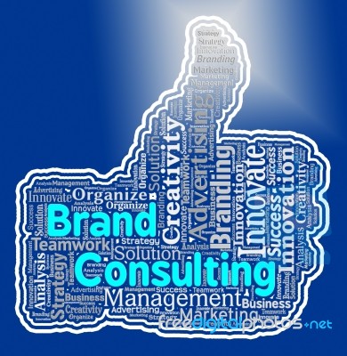 Brand Consulting Means Company Identity Logo Rebranding Stock Image