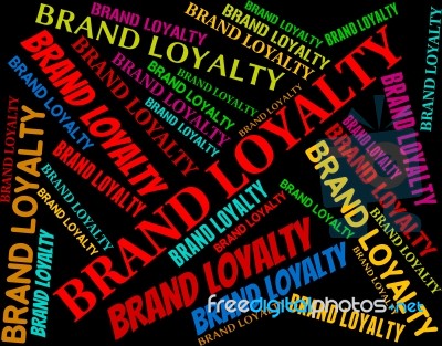 Brand Loyalty Represents Company Identity And Bond Stock Image