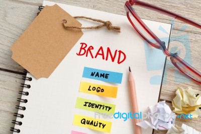 Brand Marketing Concept Stock Photo