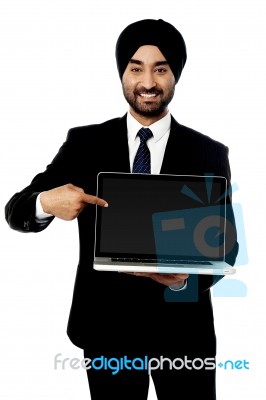 Brand New Laptop Is Out For Sale! Stock Photo