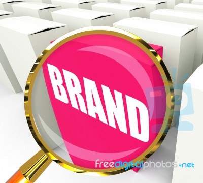 Brand Packet Refers To Branding Marketing And Labels Stock Image