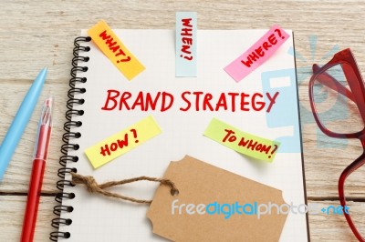 Brand Strategy Marketing Stock Photo