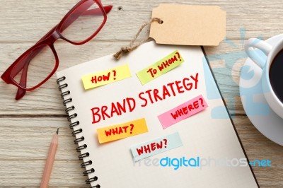 Brand Strategy Marketing Concept Stock Photo