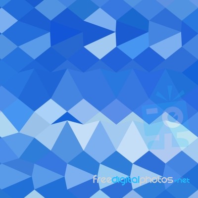 Brandeis Blue Abstract Low Polygon Background Stock Image