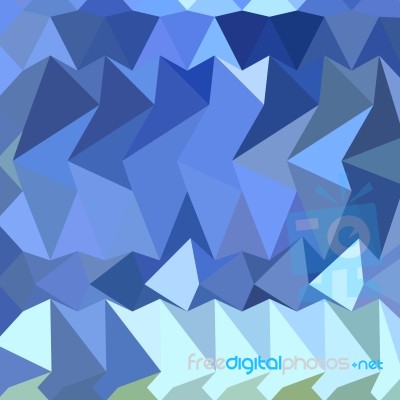 Brandeis Blue Abstract Low Polygon Background Stock Image