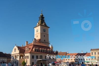 Brasov, Transylvania/romania - September 20 : View Of The Old To… Stock Photo