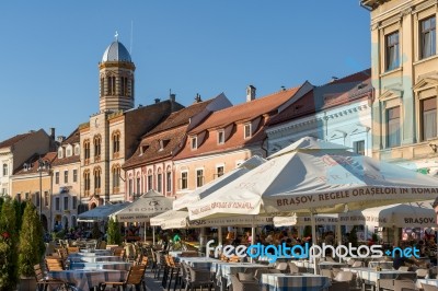 Brasov, Transylvania/romania - September 20 : View Of The Town S… Stock Photo