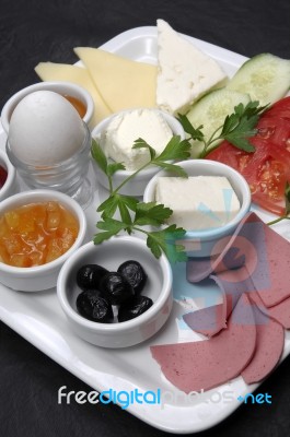 Breakfast Plate Stock Photo