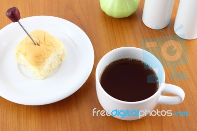 Breaking Time For Tea And Light Meal On Table Stock Photo