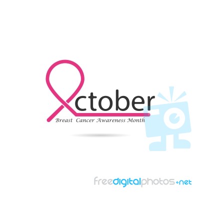 Breast Cancer Awareness Icon Stock Image