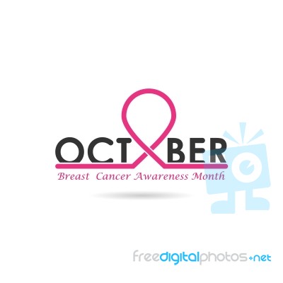 Breast Cancer Awareness Icon Stock Image