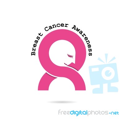 Breast Cancer Awareness Icon Stock Image