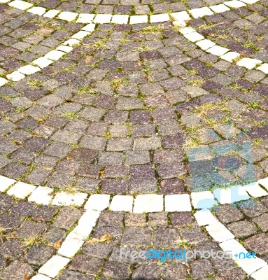 Brick In Castellanza Street Lombardy Italy  Varese Abstract Stock Photo