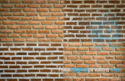 Brick Wall Texture For Background Stock Photo