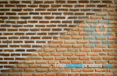 Brick Wall Texture For Background Stock Photo