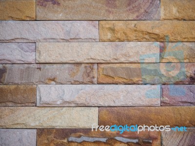 Brick Wall Texture Grunge Background With Vignetted Corners To Interior Design Stock Photo