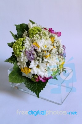 Bridal Flower Bouquet Stock Photo