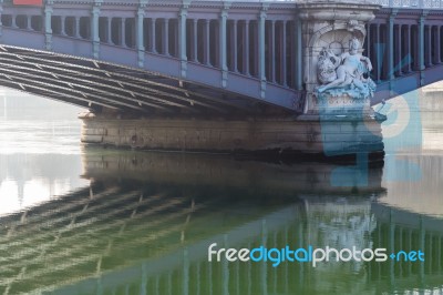 Bridge Over A River Stock Photo