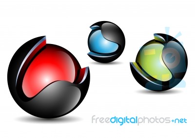 Bright Color Ball Stock Image