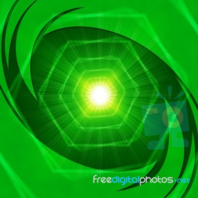 Bright Hexagons Background Shows Geometrical And Brightness
 Stock Image