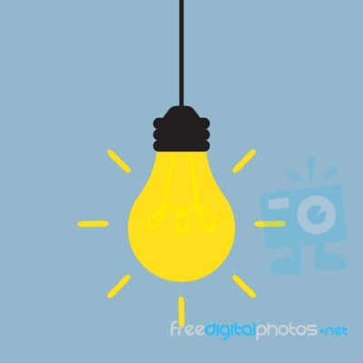 Bright Light Bulb Stock Image