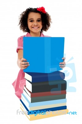 Bright Student Preparing For Examination Stock Photo