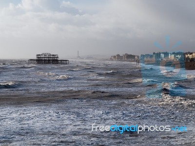 Brighton After The Storm Stock Photo