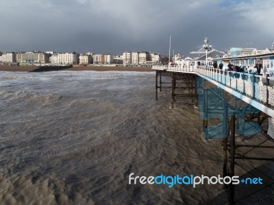 Brighton After The Storm Stock Photo