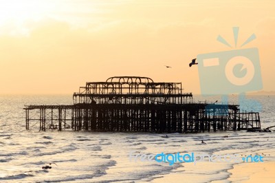 Brighton West Pier Stock Photo