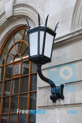 British City Lamp Stock Photo