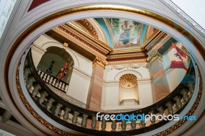 British Columbia Parliament Building In Victoria Stock Photo