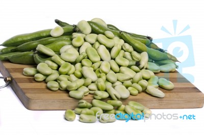 Broad Beans Stock Photo