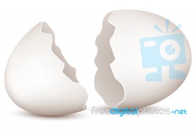 Broken Egg Stock Photo