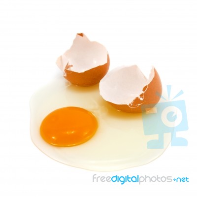 Broken Egg Stock Photo