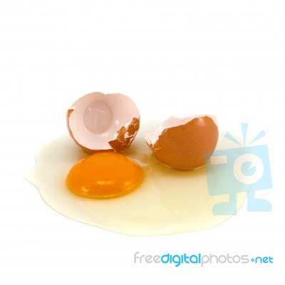 Broken Egg Stock Photo