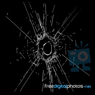 Broken Glass Stock Image