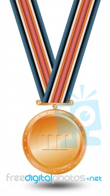 Bronze Medal Stock Image