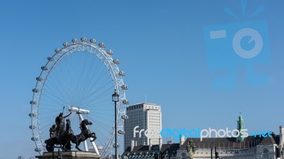 Bronze Sculpture By Thomas Thornycroft Commemorating Boudicca Stock Photo