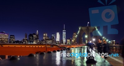 Brooklyn Bridge In New York Stock Photo