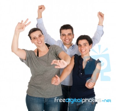 Brother And Sisters Having Fun Stock Photo