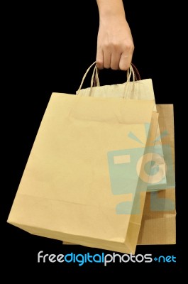 Brown Bag Stock Photo