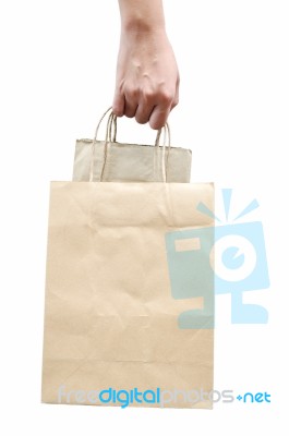 Brown Bag Stock Photo