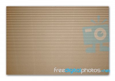 Brown Corrugated Cardboard Stock Photo